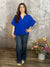 Short Sleeve Airflow Top  - Blue (Small - 2X)