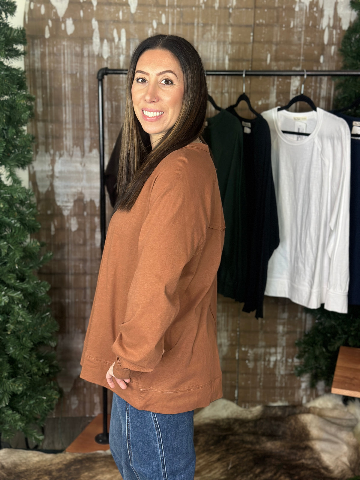 The Free Long Sleeve - Chestnut