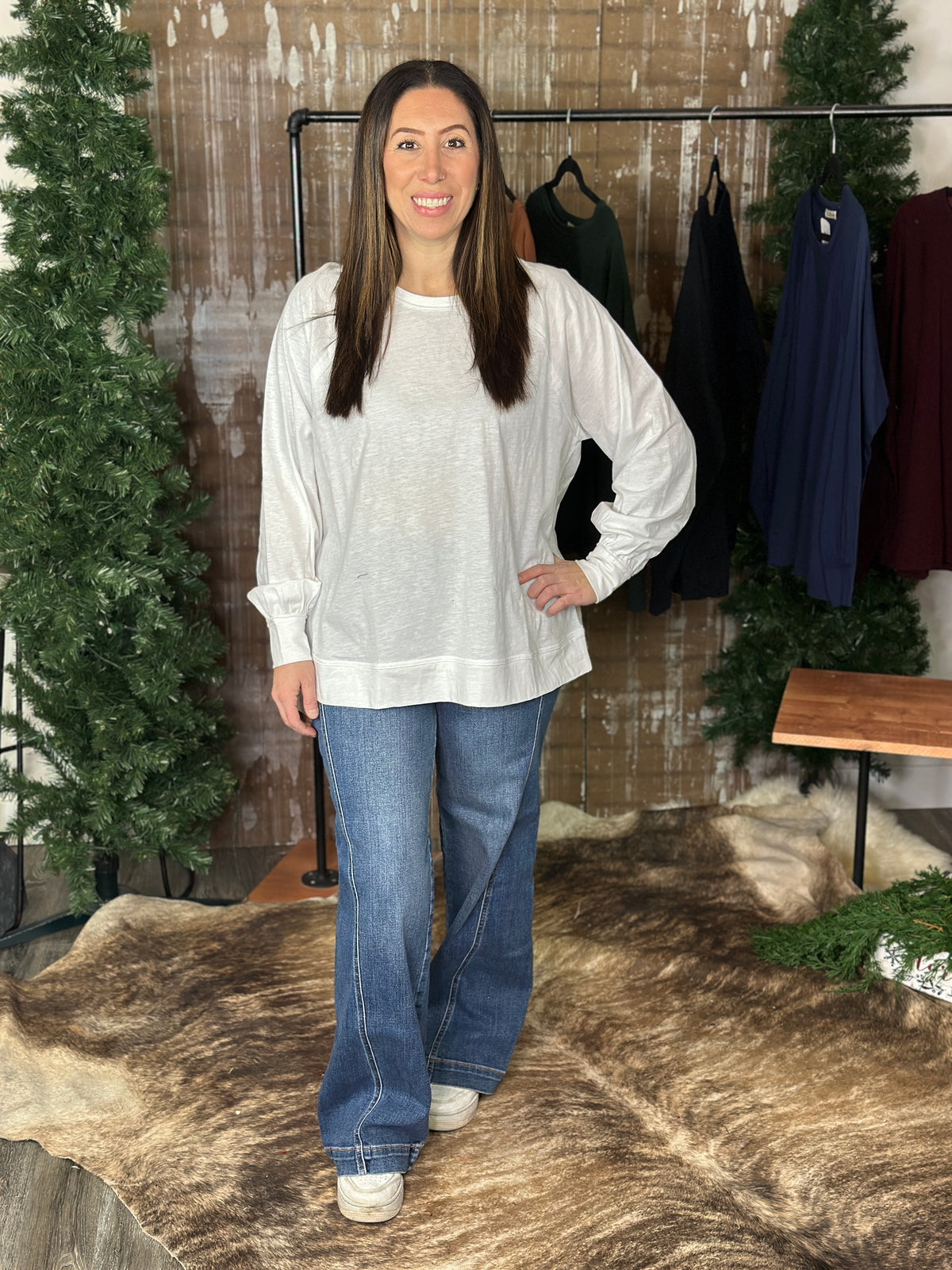 The Free Long Sleeve -White