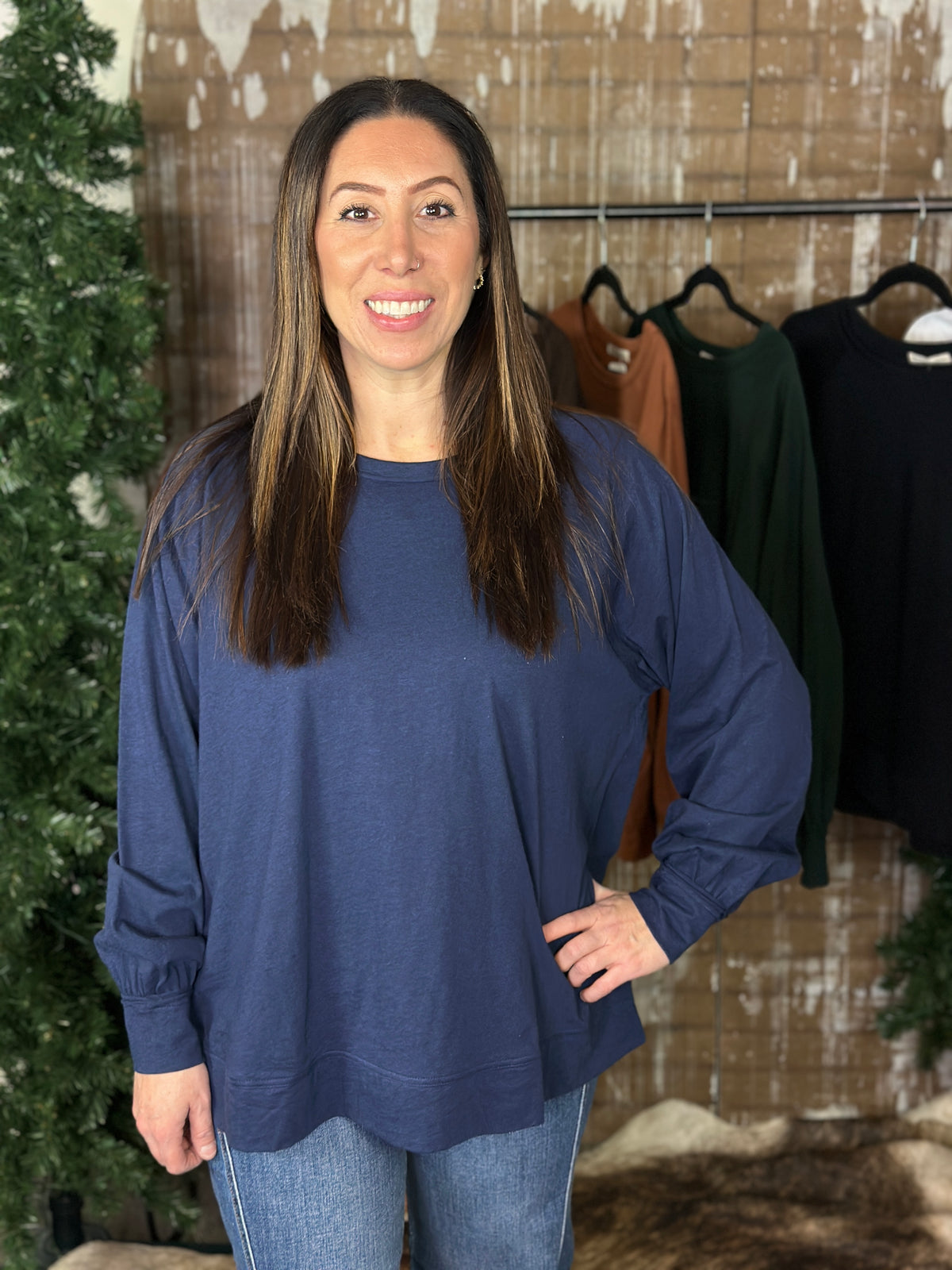 The Free Long Sleeve - Navy