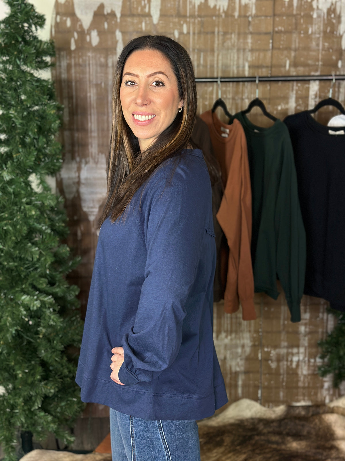 The Free Long Sleeve - Navy