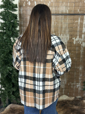 Brown Plaid Shacket - BESTSELLER