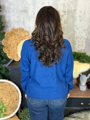 The Double Seam Sweater - Navy (Small - 3X)