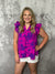 Purple Persuasive Floral Top (Small - 2X)