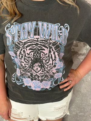 Stay Wild Graphic Tiger Tee