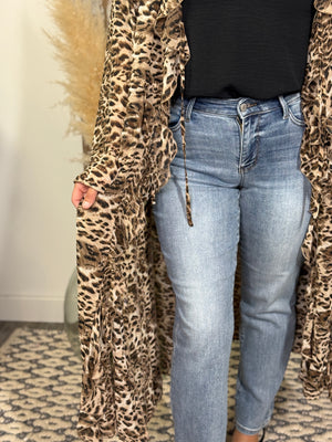 Leopard Ruffle Duster (Small - 3X)