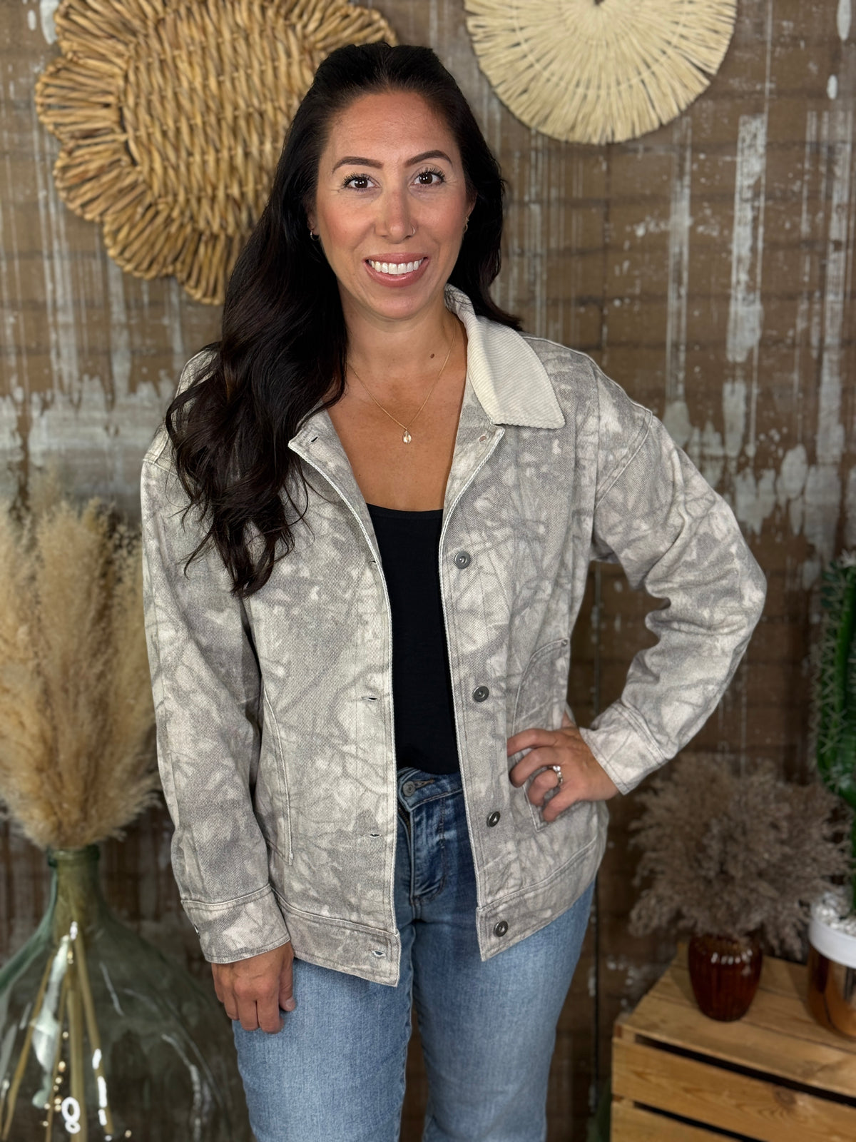 Camo Branch Chore Jacket