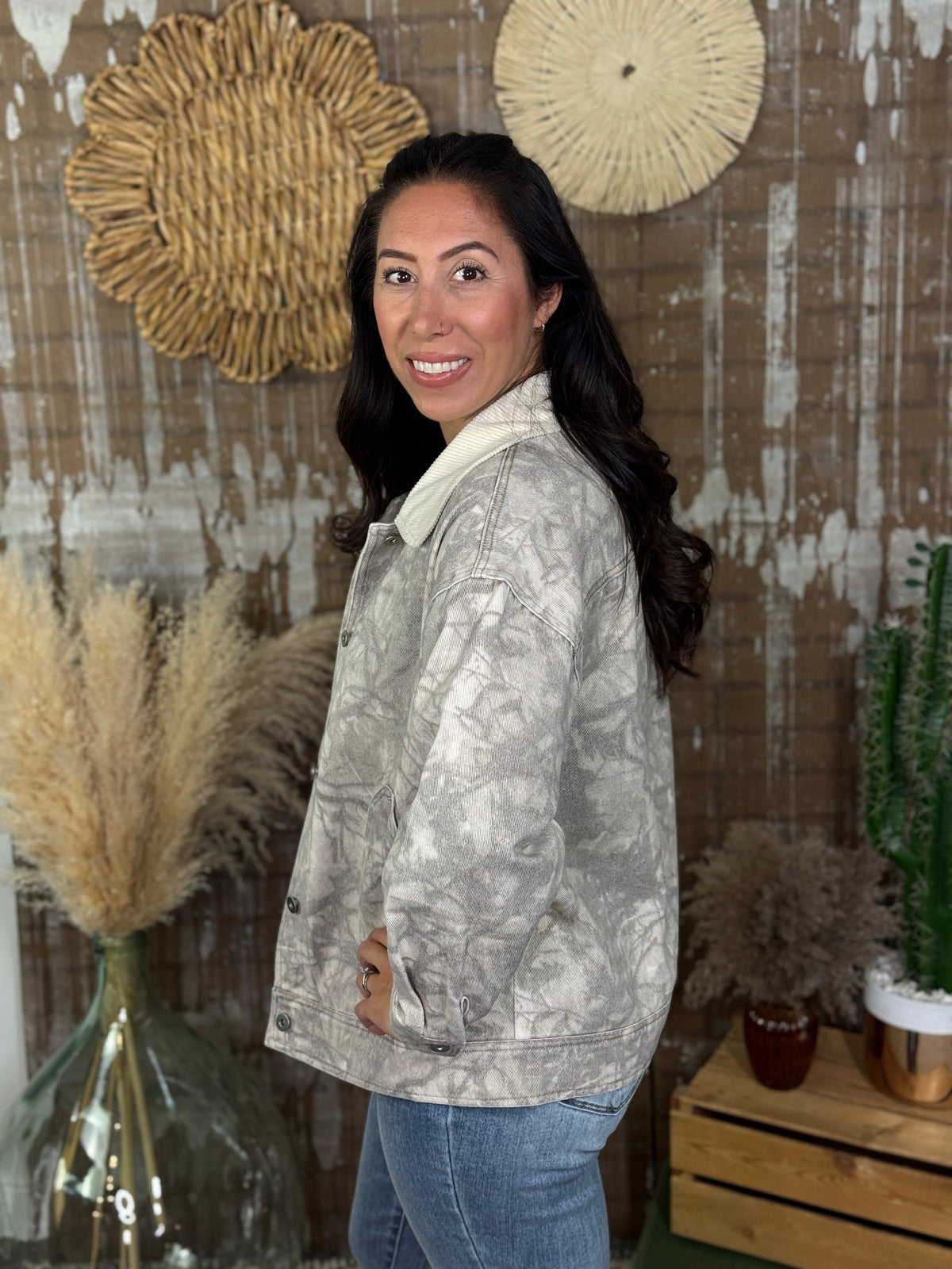 Camo Branch Chore Jacket