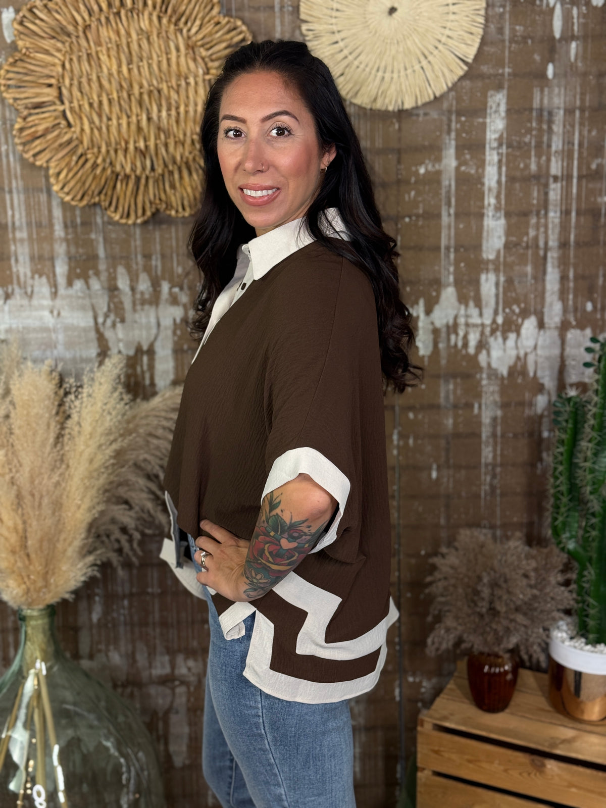 Brown Ivory Strut Set