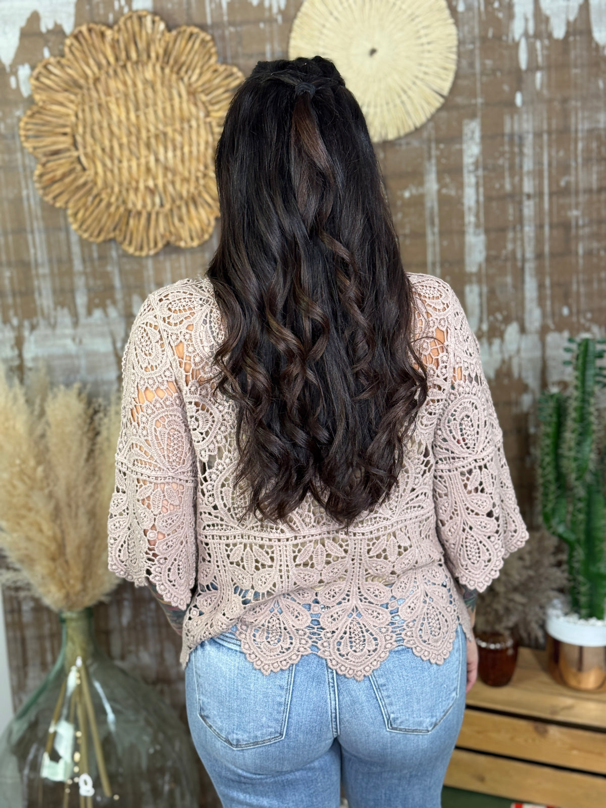 Crochet Top - Latte - BESTSELLER
