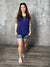 The Bexley Button Tank - Navy (Small - 3X)
