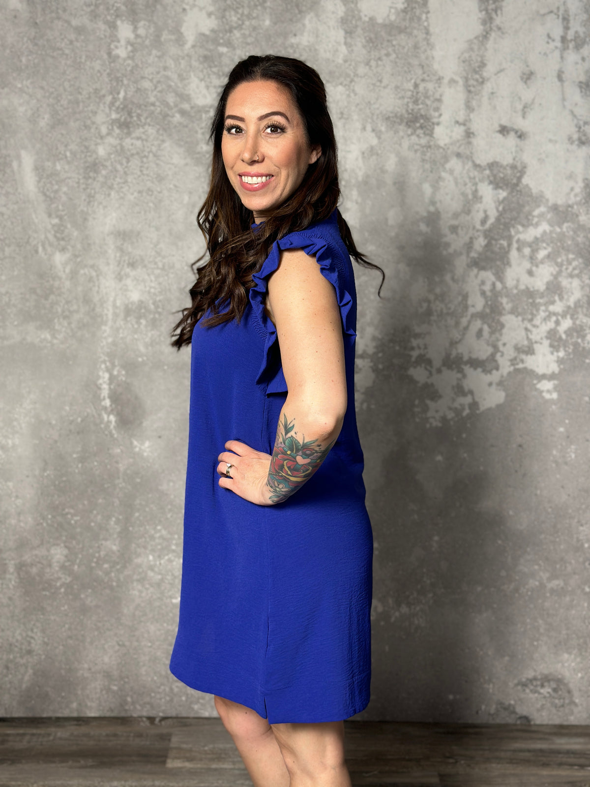 The Rebecca Dress - Blue (Small - 3X)