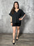 Short Sleeve Airflow Top  - Black (Small - 2X)