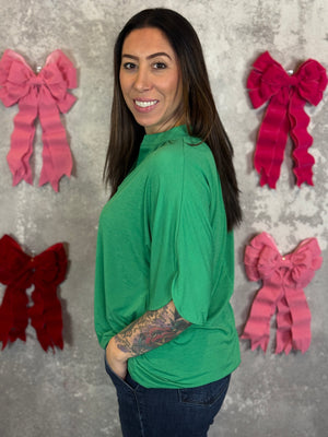 The Wrinkle Free Breeze Top - Green (Small - 3X)