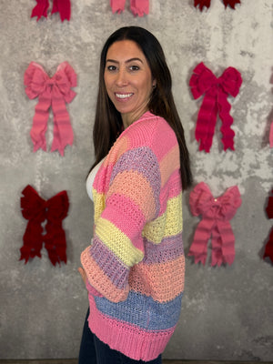 Sugar Stripe Cardigan