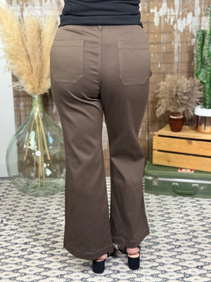 Dayna Dress Pant - Brown  (Small - 2X)