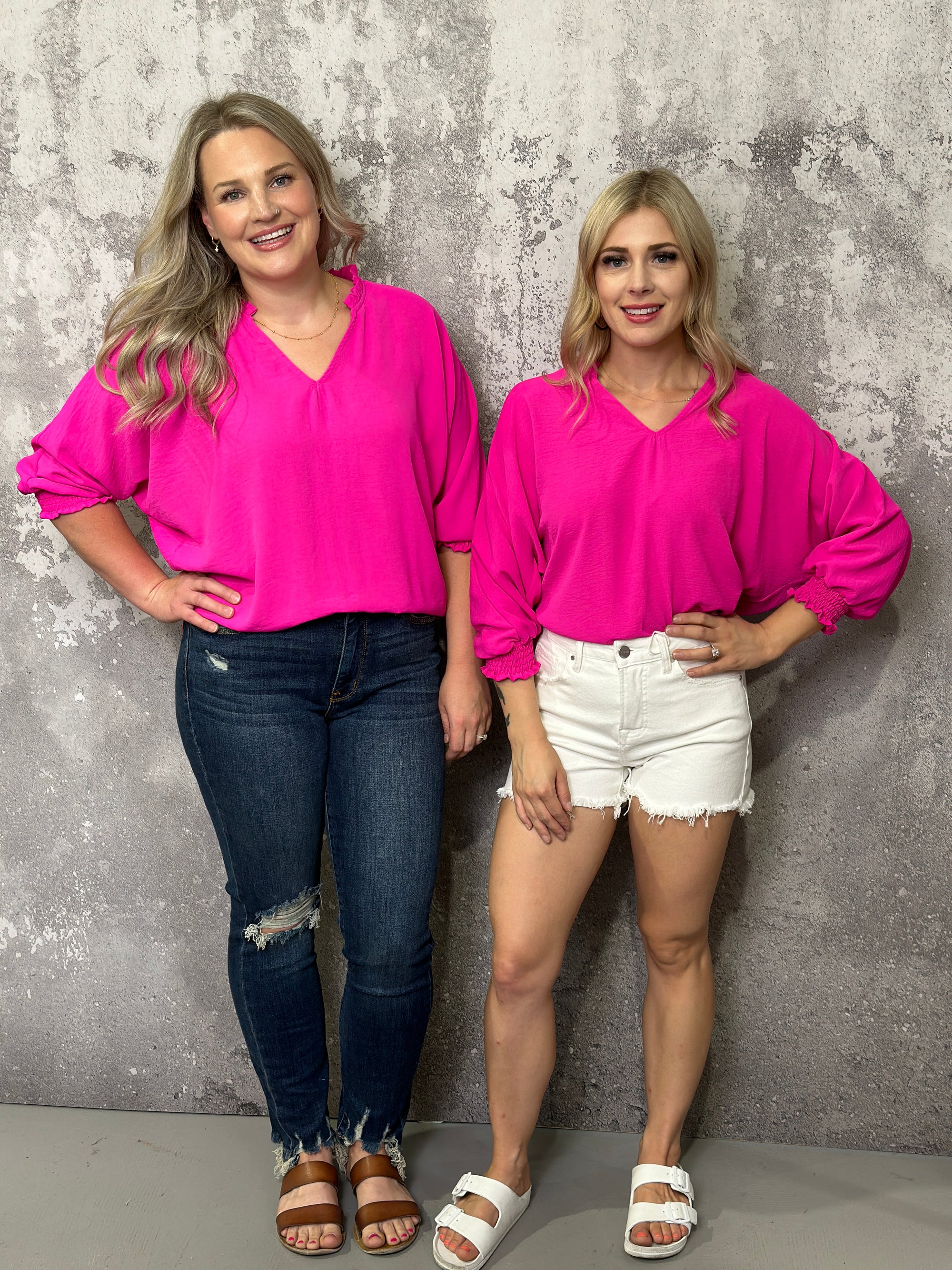 The Leta Dolman Top - Pink (Small - 3X)
