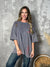 Mineral Wash Blue Oversized Western Tee