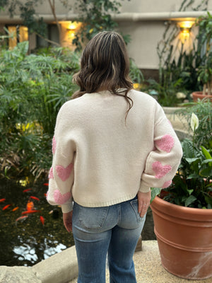 Galentine Sweater - Ivory (Small - 3X)