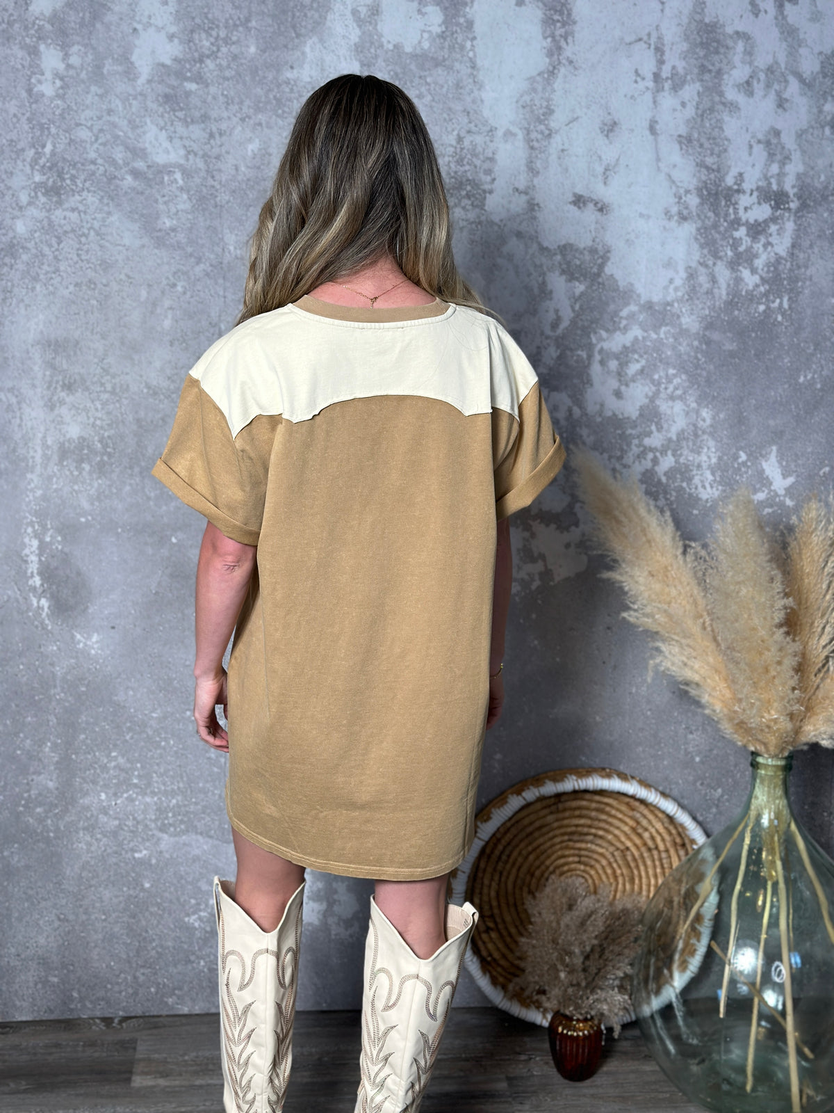 Embroidered Wild West Rodeo Tshirt Dress