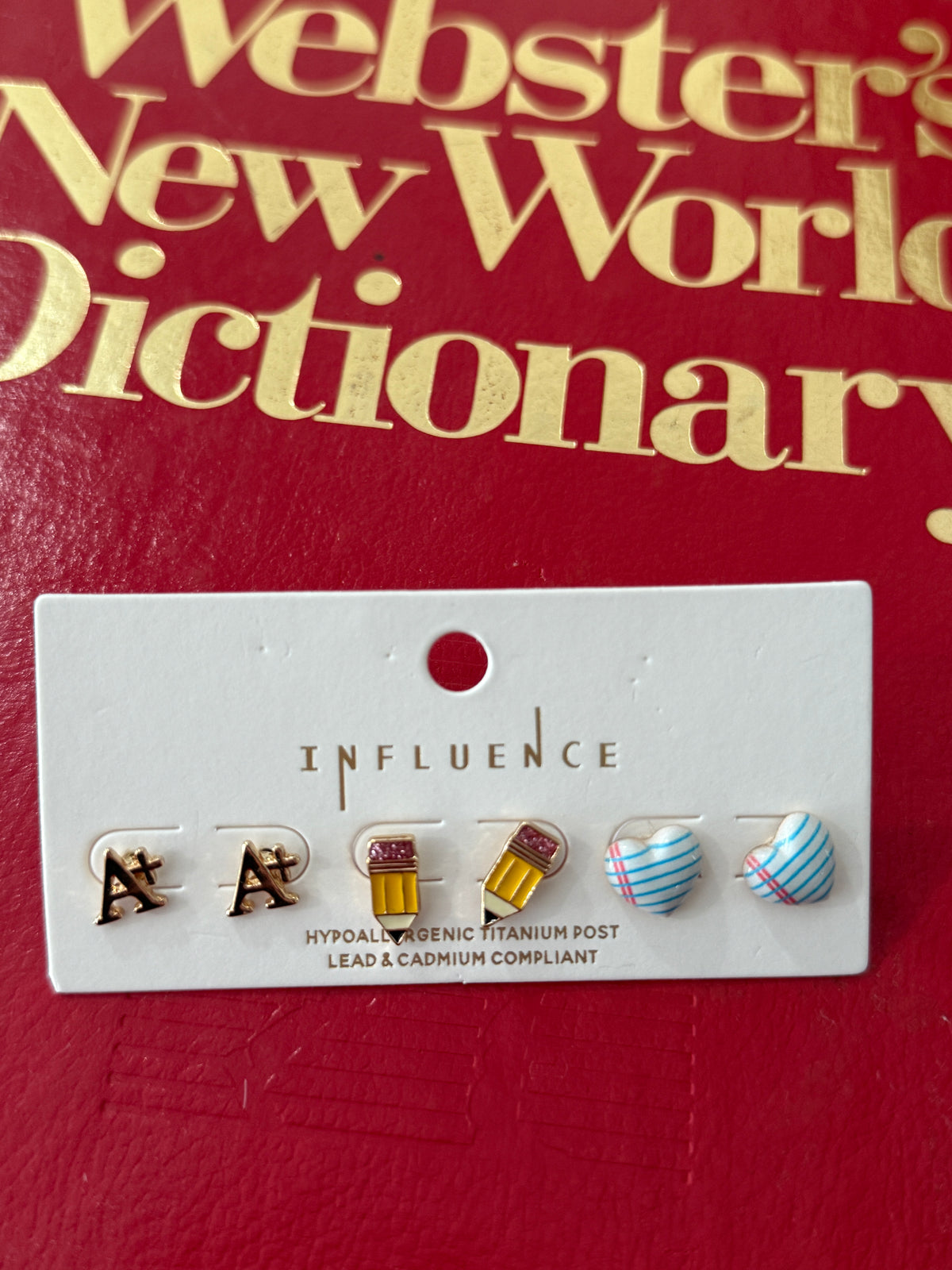 Set of Three Teacher Earring Set