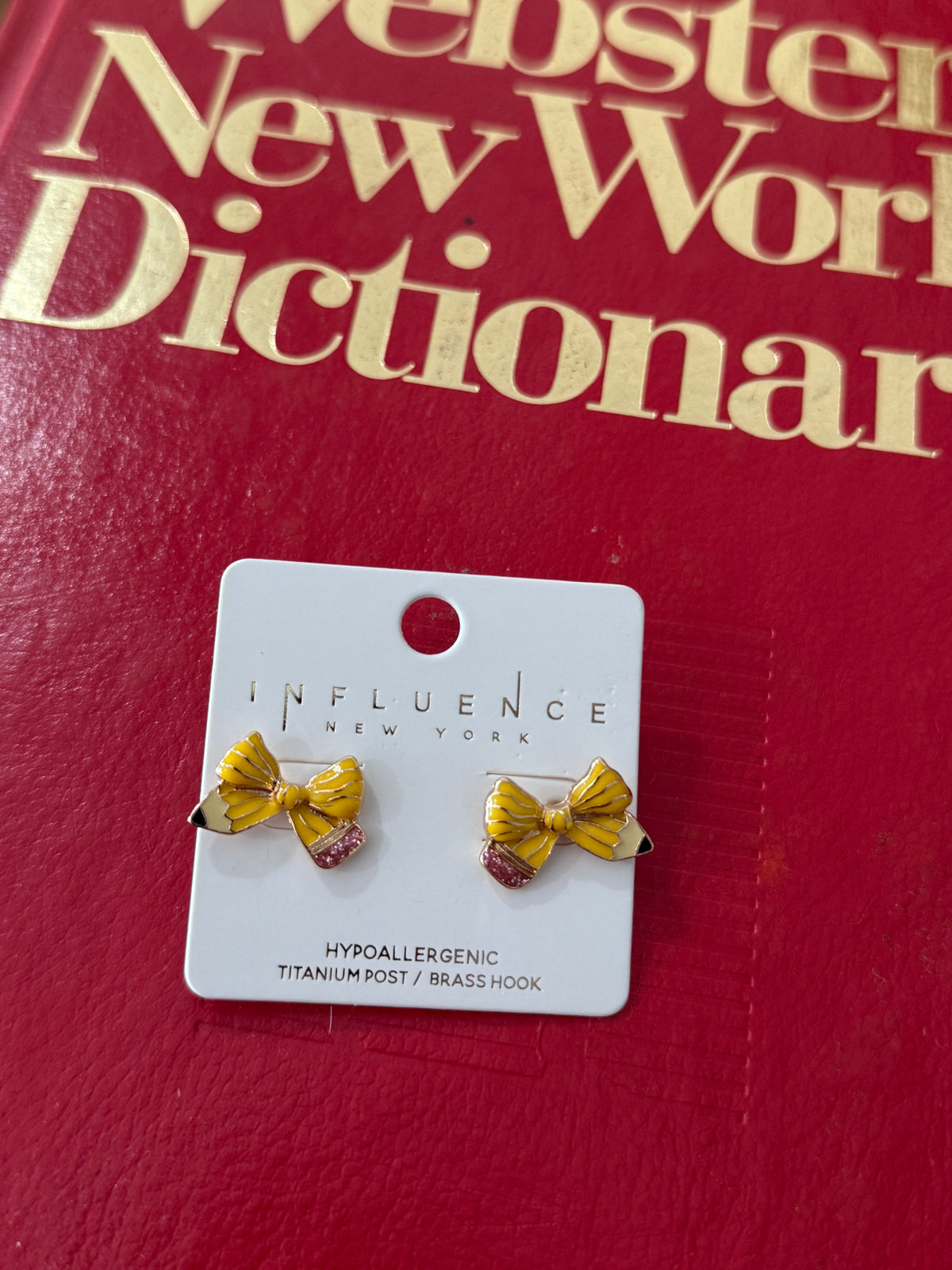 Pencil Bow Earring