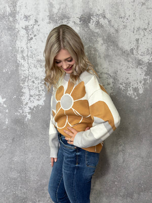 Retro Floral Sweater RESTOCK