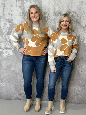 Retro Floral Sweater RESTOCK