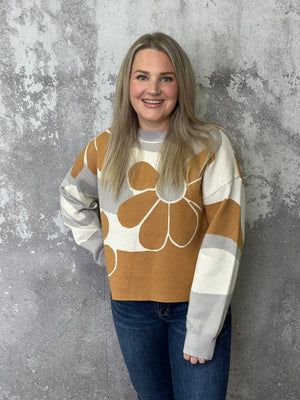 Retro Floral Sweater RESTOCK