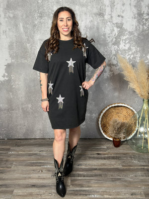 Shooting Star Tshirt Dress (Small - 3X)