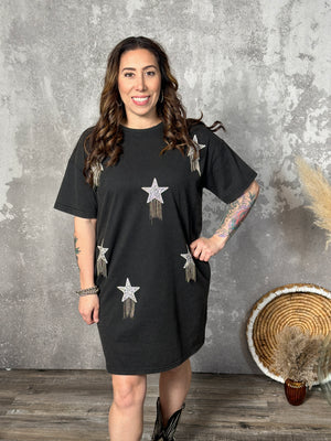 Shooting Star Tshirt Dress (Small - 3X)