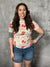 Baseball Bow Mesh Top