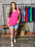 The Bexley Button Tank - Hot Pink (Small - 3X)