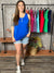 The Bexley Button Tank - Royal Blue (Small - 3X)