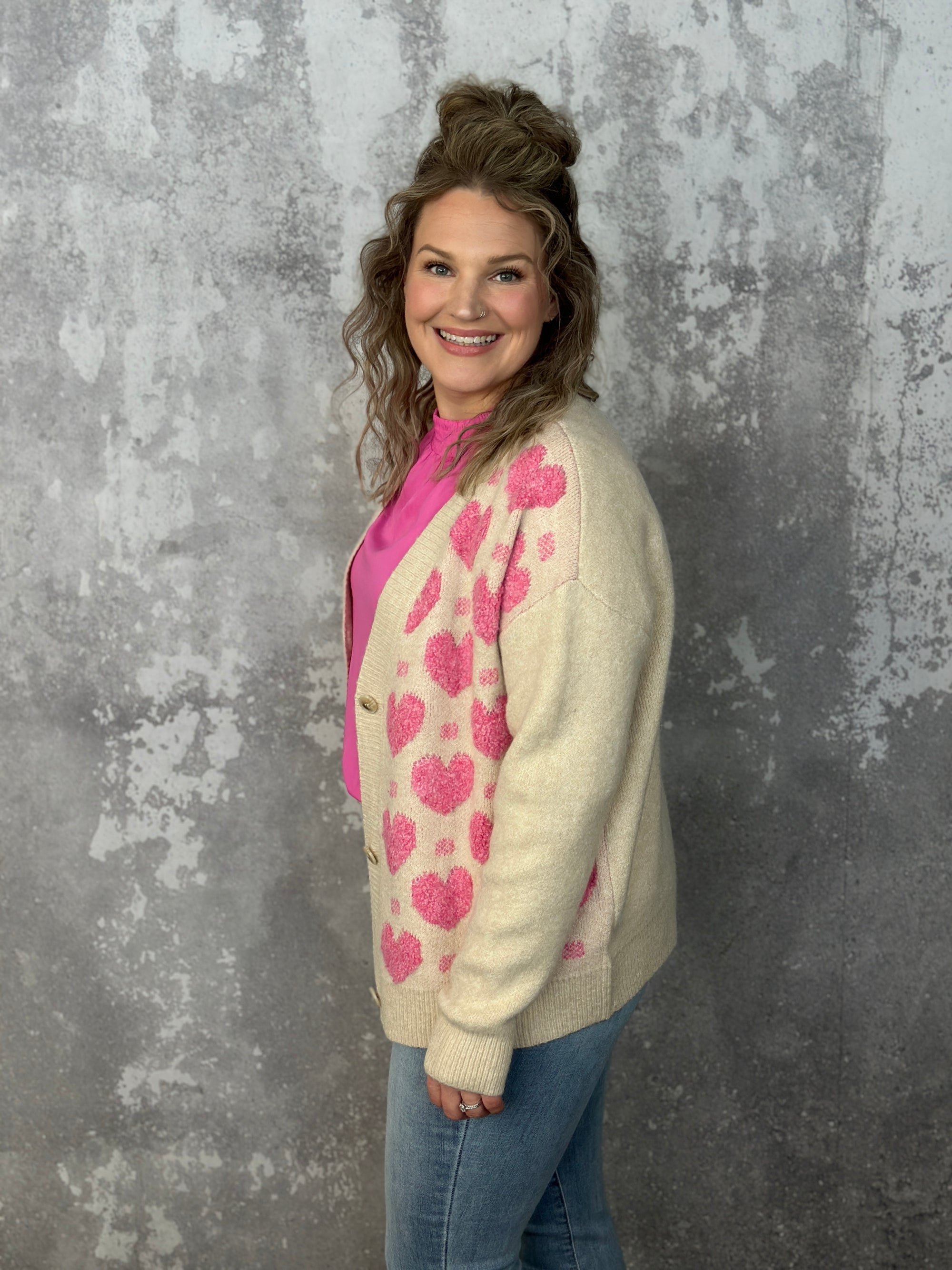 Sweet Thing Button Sweater Cardigan - Oatmeal