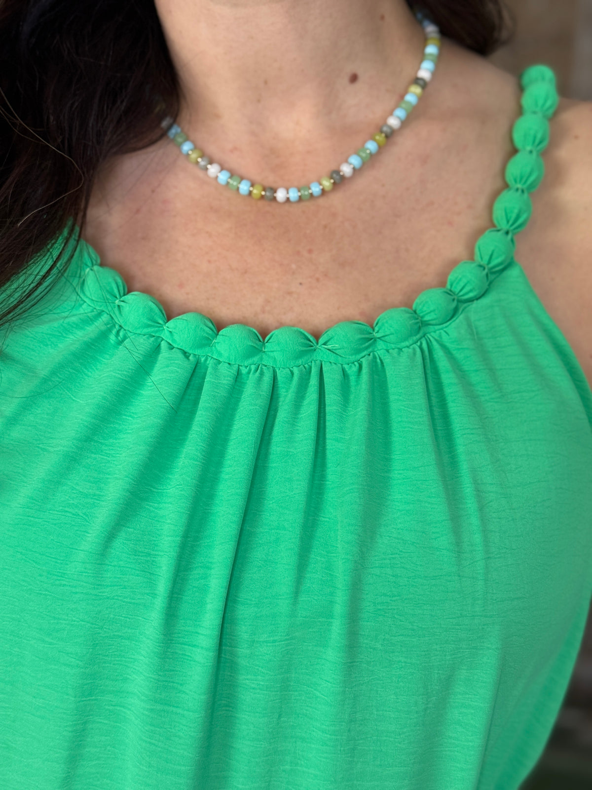 Multibead Necklace - Seaglass