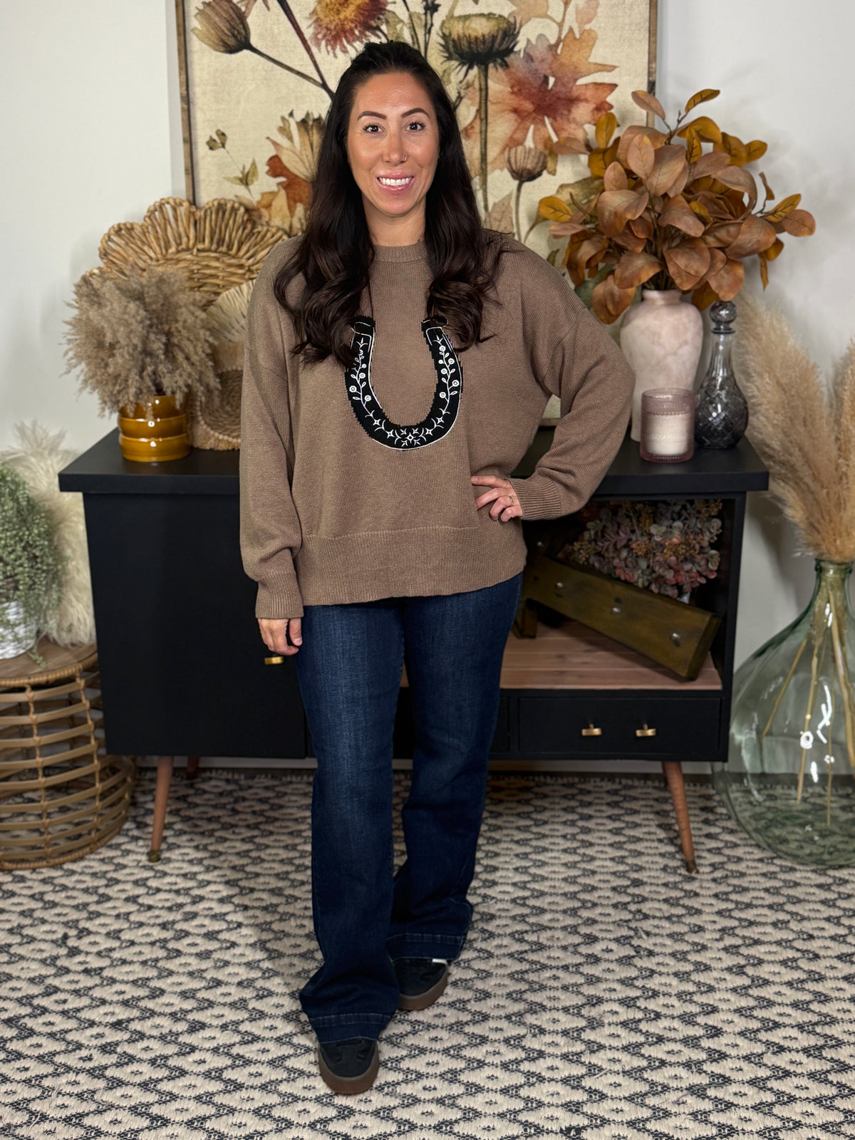 Lucky Horseshoe Sweater