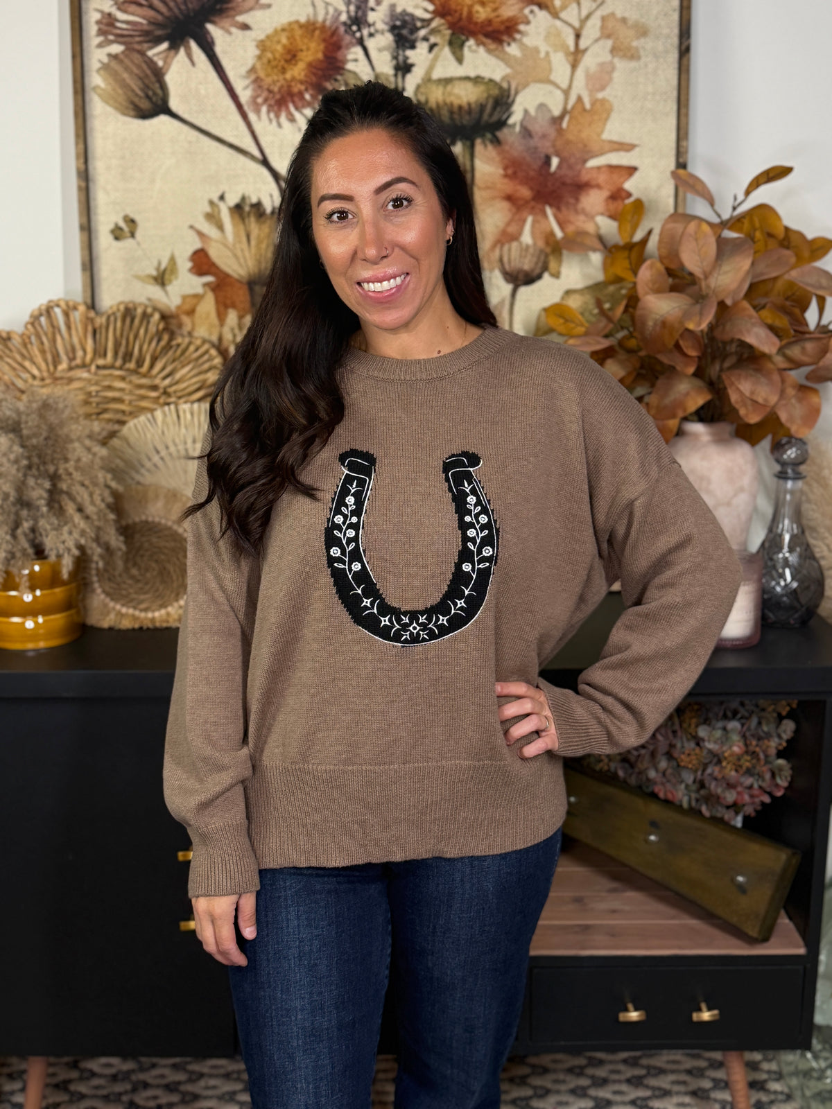 Lucky Horseshoe Sweater