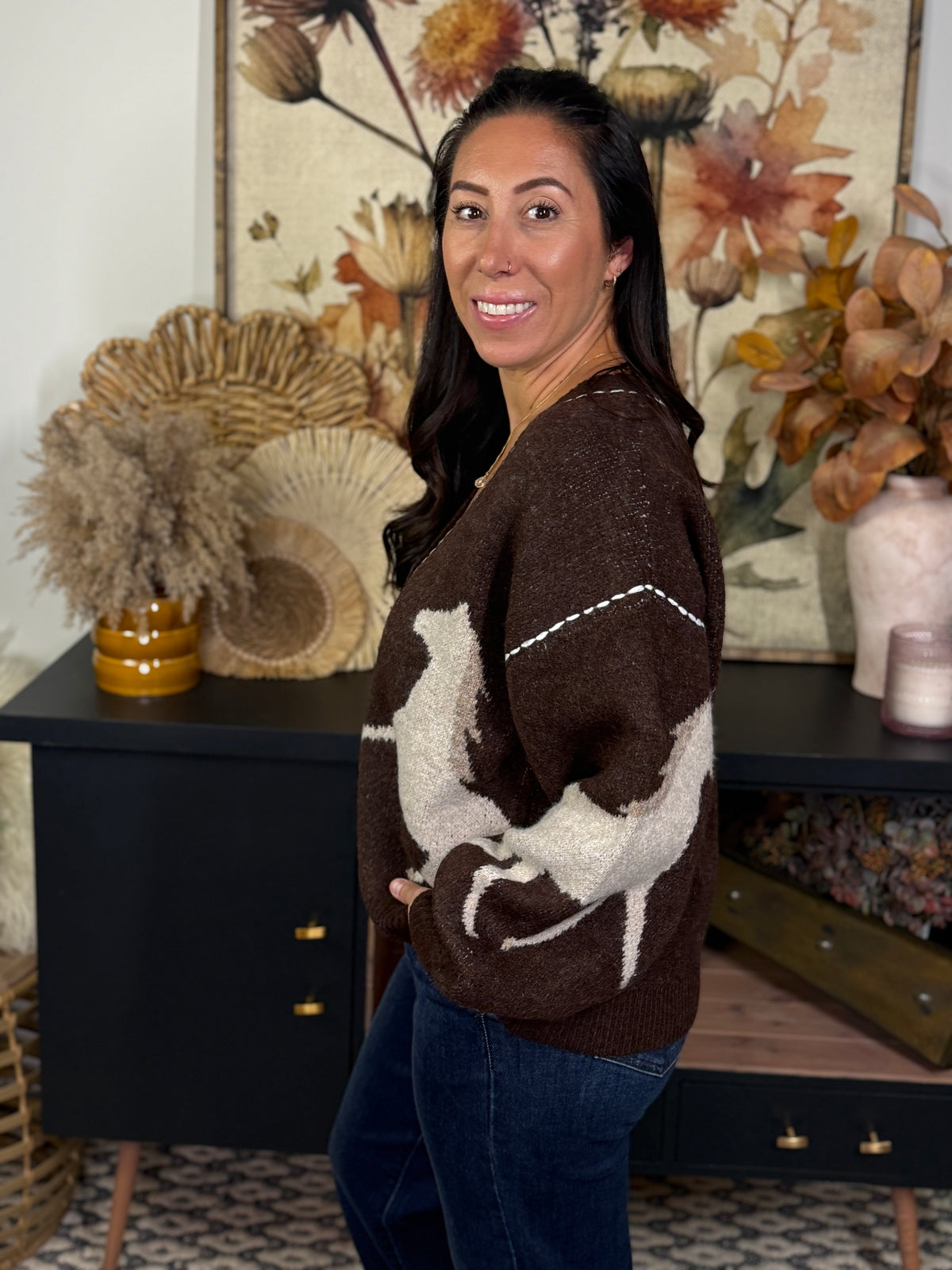 Horse Cardigan (Small - 2X)