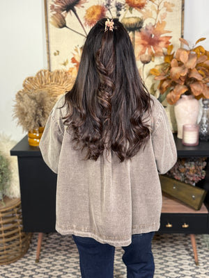 Light Denim Barn Jacket - Olive (Small - 2X)