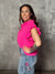 The Rebecca Ruffle Sleeve Top - Pink