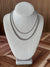 2 Strand Silver Rope Necklace