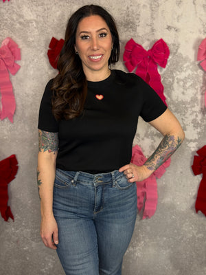 Heart Keyhole Tee  - (Small - 3X)