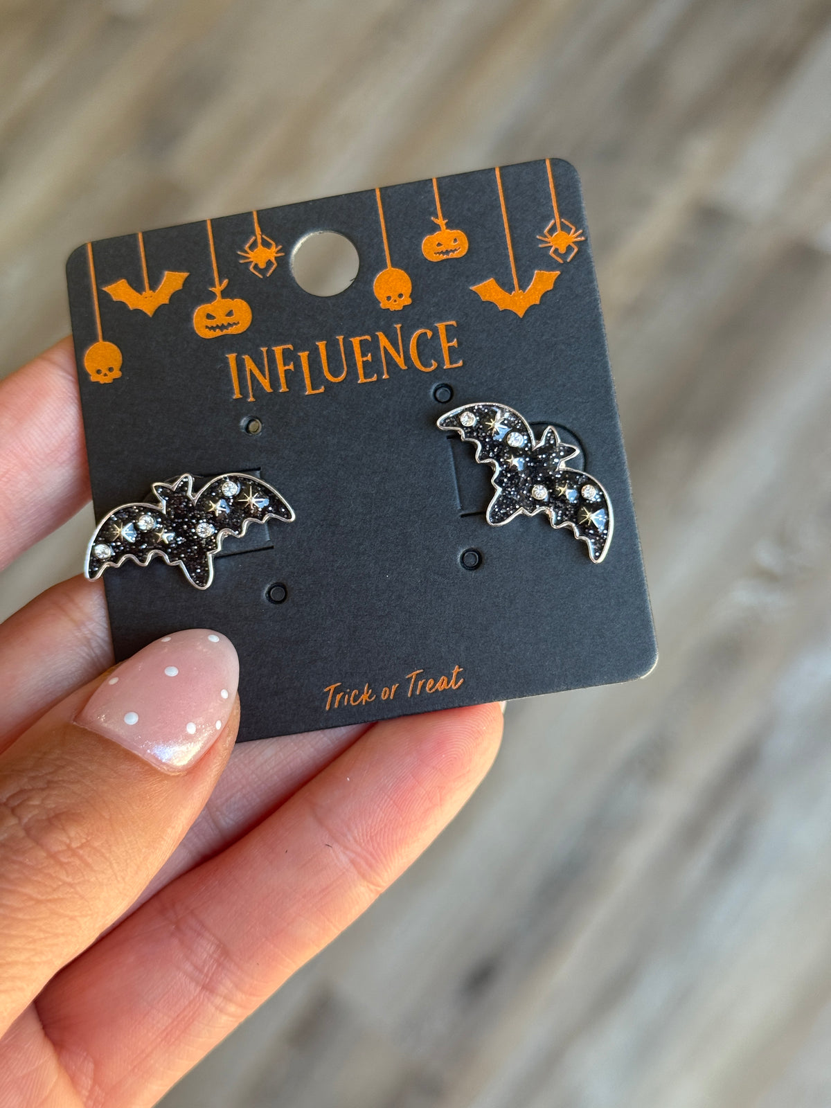 Sparkle Bat Earrings