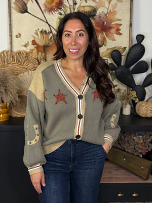 Studded Star Bronc Sweater