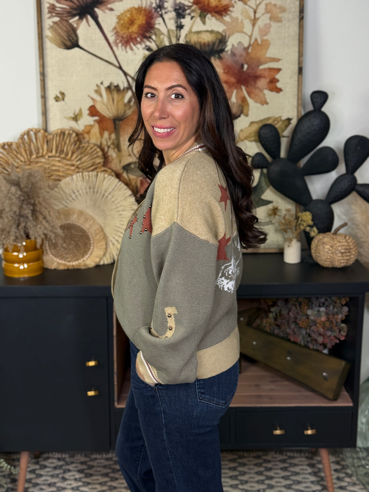 Studded Star Bronc Sweater