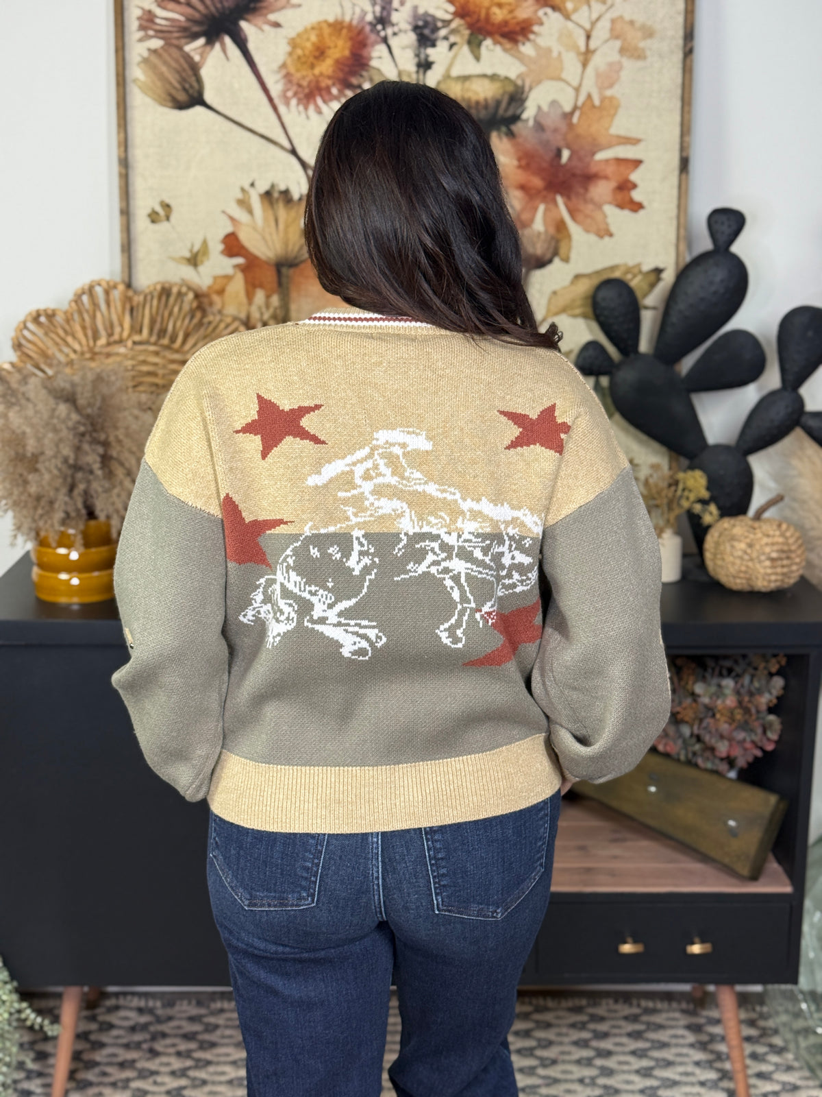 Studded Star Bronc Sweater