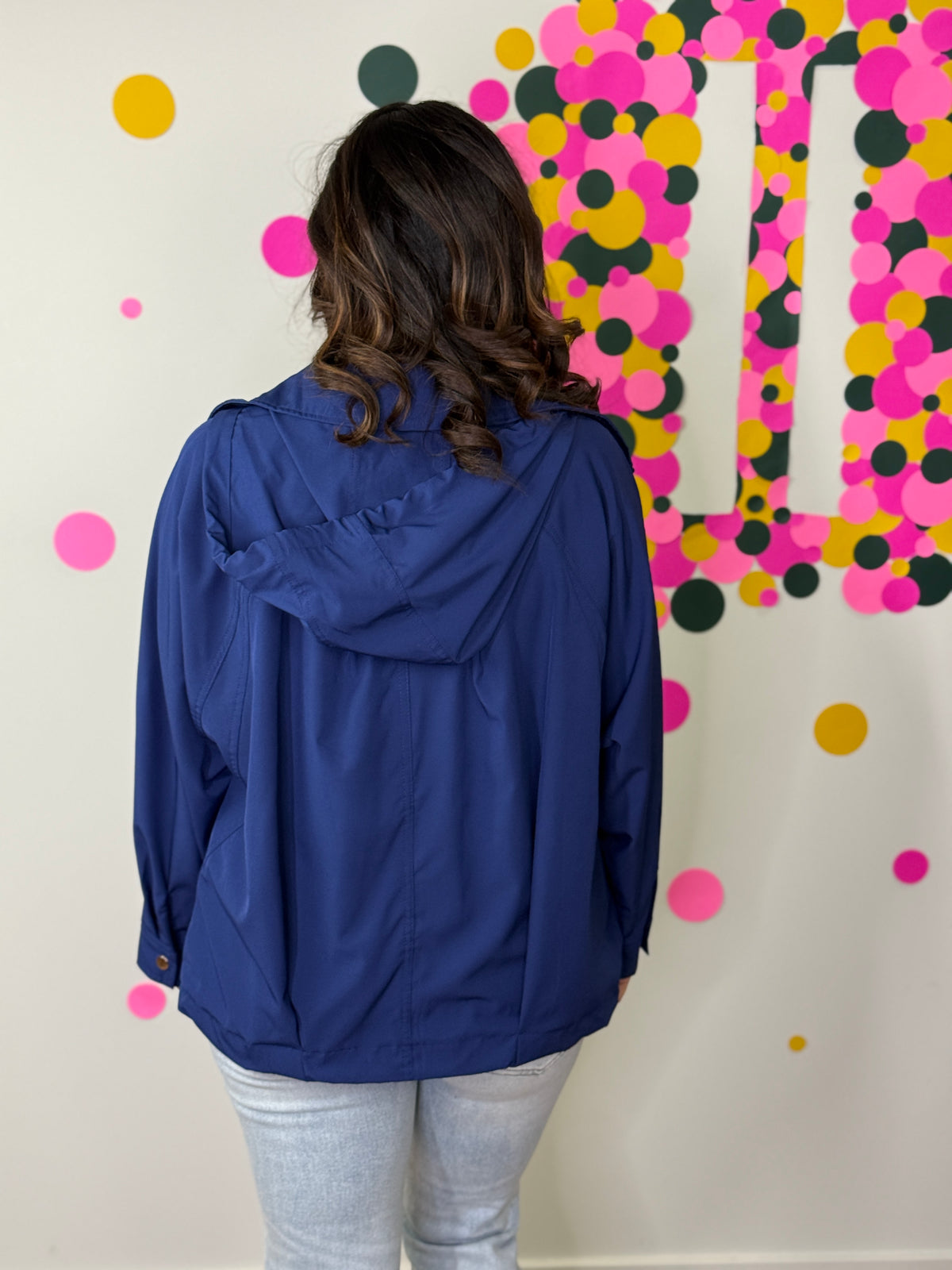 The Aria Spring Jacket - Navy (Small - 3X)
