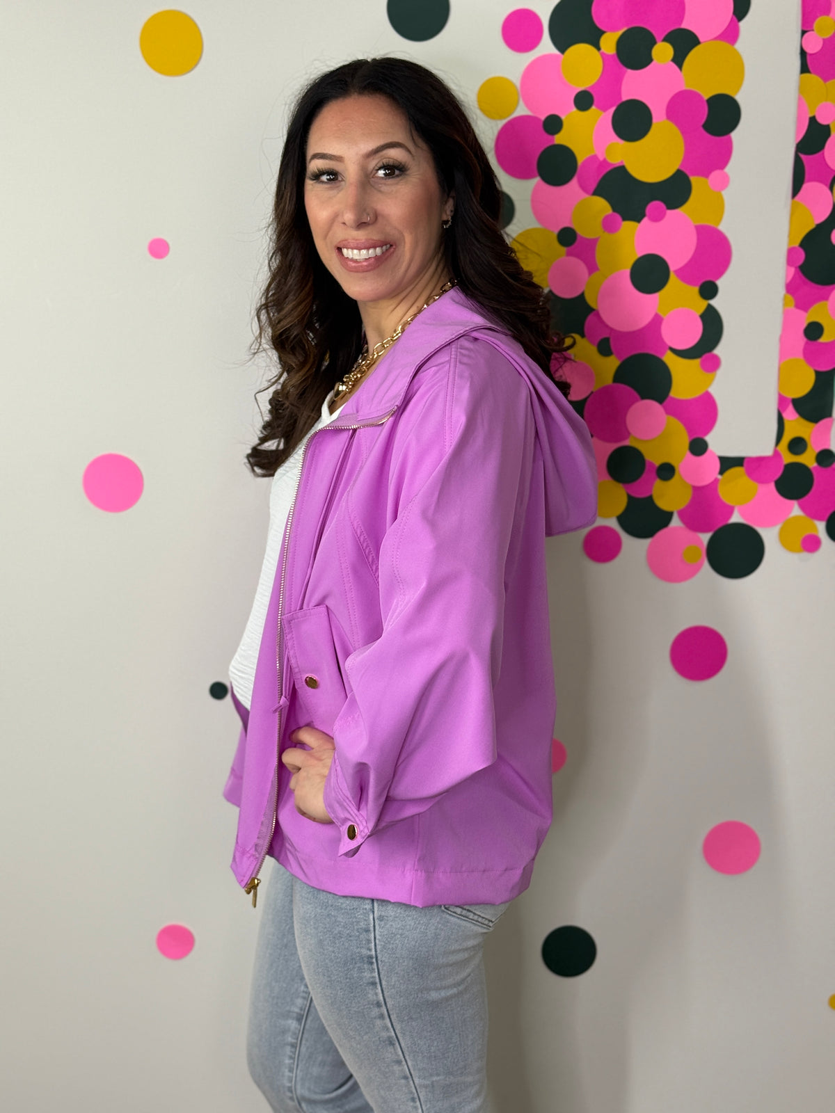 The Aria Spring Jacket - Orchid (Small - 3X)