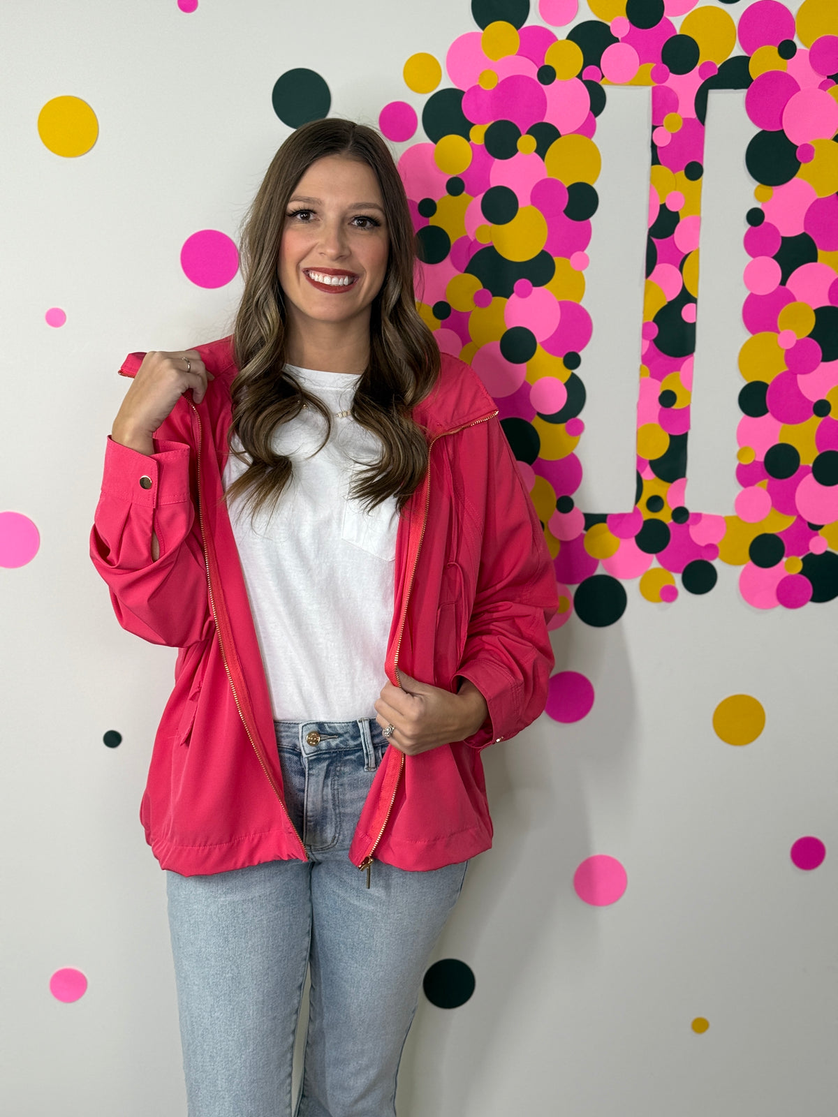 The Luna Spring Jacket - Coral (Small - 3X)
